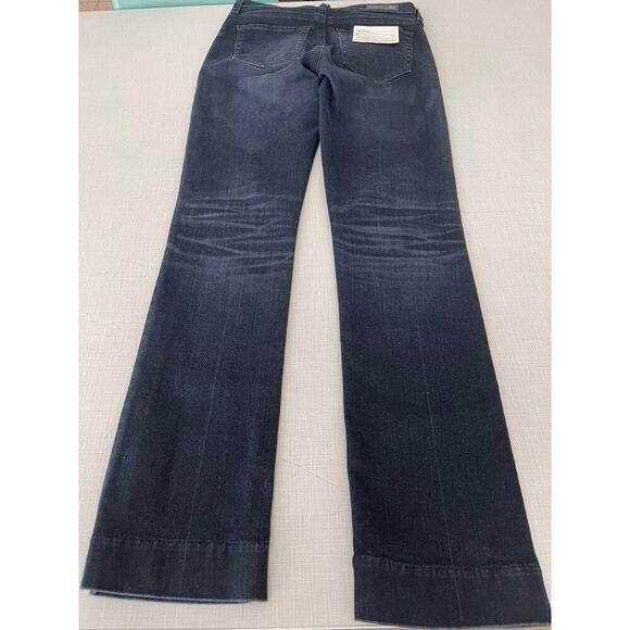AG Wms Sz 25 The Mari Jeans High Rise Empire Wash Straight Premium Designer NWT - Picture 9 of 16